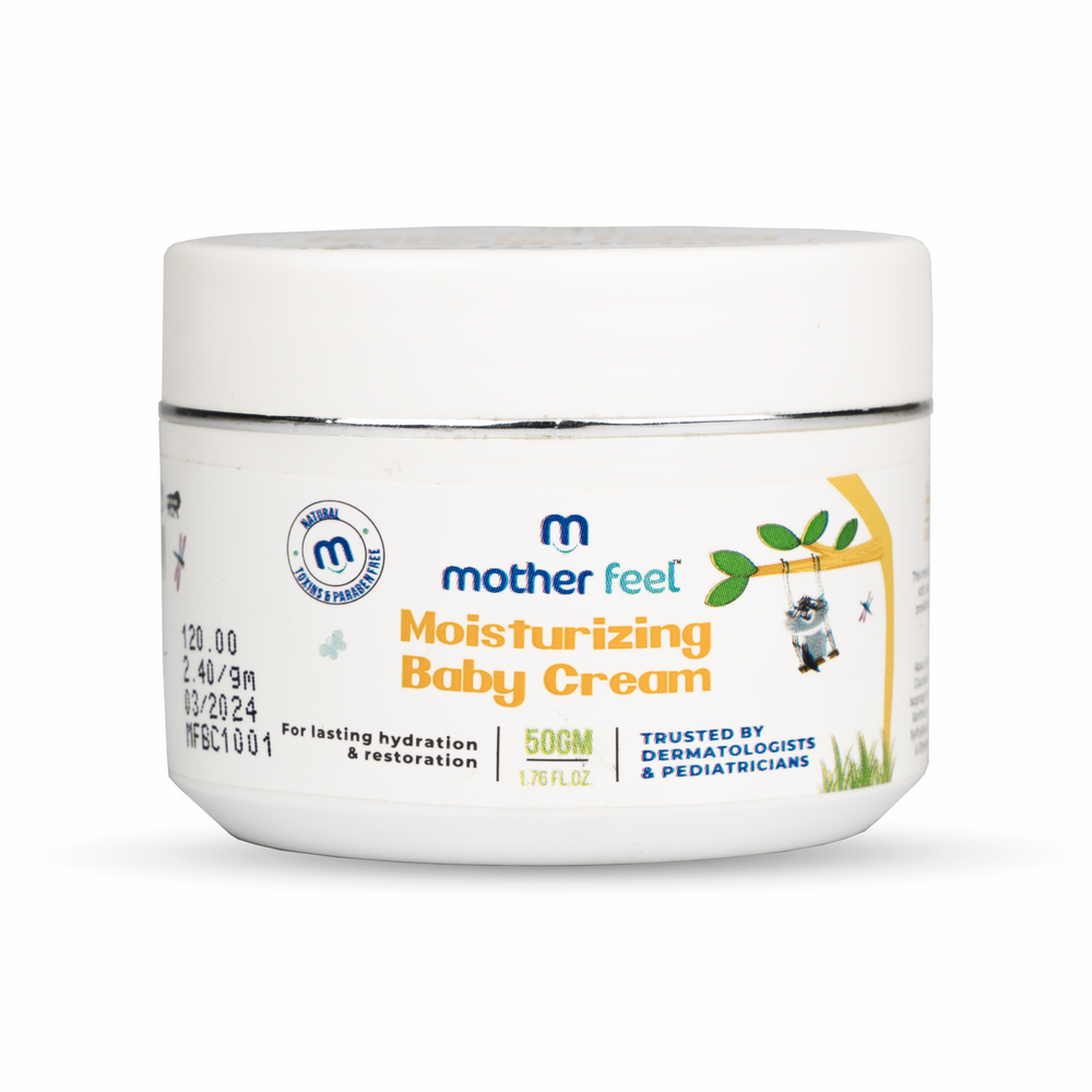 Moisturizing Baby Cream(50 gm) - Nourish & Hydrate Your Baby's Skin | With Vitamin E/ Shea Butter/ Aloe Vera | Sulphate-free and Cruelty-free