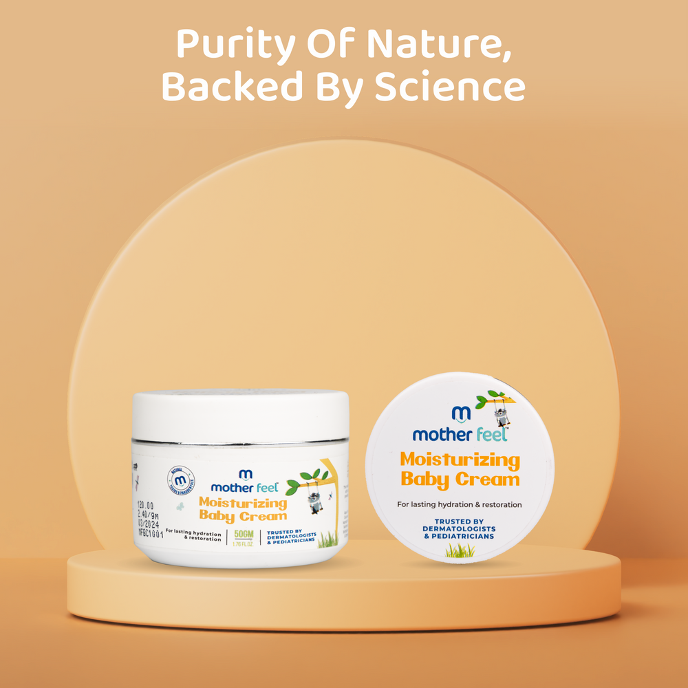 Moisturizing Baby Cream(50 gm) - Nourish & Hydrate Your Baby's Skin | With Vitamin E/ Shea Butter/ Aloe Vera | Sulphate-free and Cruelty-free